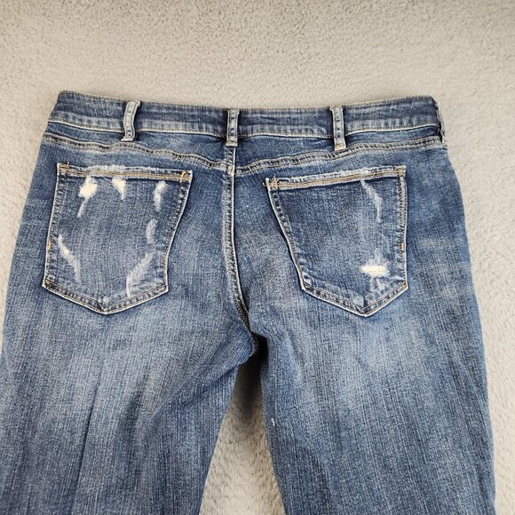 Silver Jeans Women's 33x27 Kenni Skinny Ankle Distressed Stretch Denim Pants - Picture 14 of 14